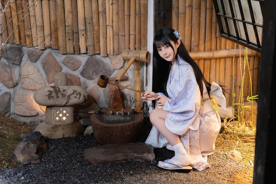 和樱井宁宁一起拍照片